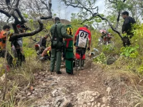 Ciopaer resgata piloto de motocross em Chapada dos Guimarães