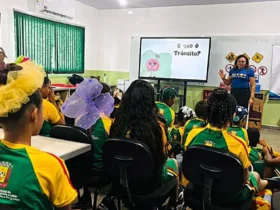 Detran-MT promove educação no trânsito para 800 crianças em Várzea Grande