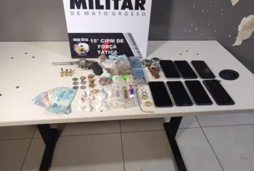 Força Tática apreende drogas e arma em Várzea Grande