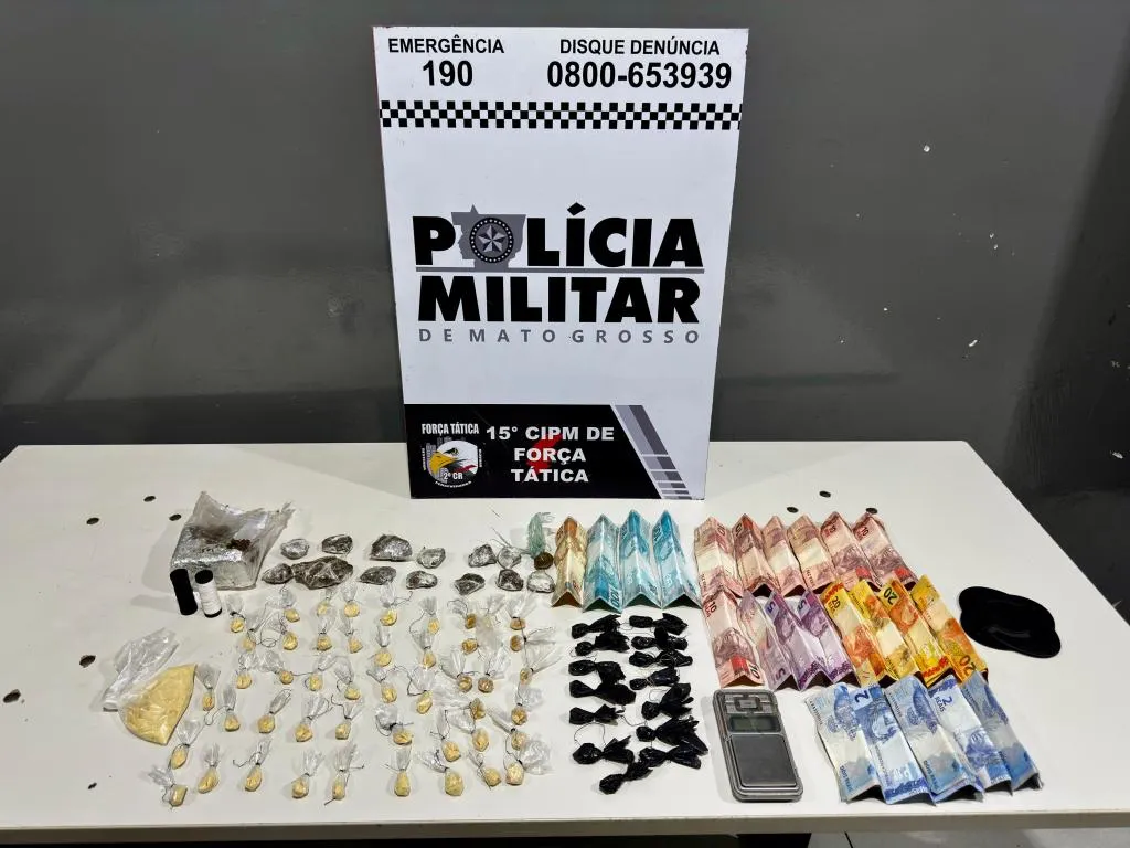 Força Tática apreende drogas e prende casal em Várzea Grande