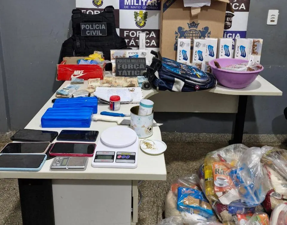 Casal é preso por tráfico e apreensão de drogas em Rondonópolis