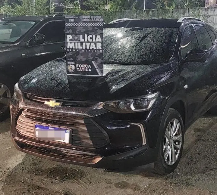 Força Tática prende suspeito e recupera veículo roubado em Mato Grosso