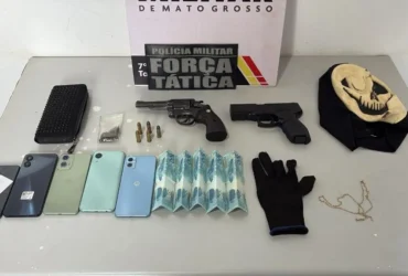 Força Tática prende suspeitos por roubos e drogas em Tangará da Serra