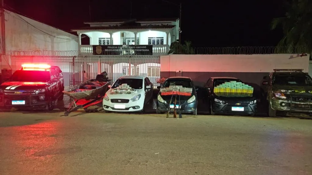 Operação em Cáceres apreende 103 kg de drogas e gera prejuízo milionário