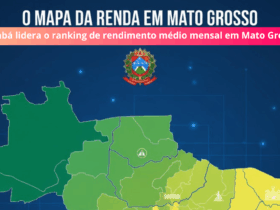 Mapa da renda em Mato Grosso