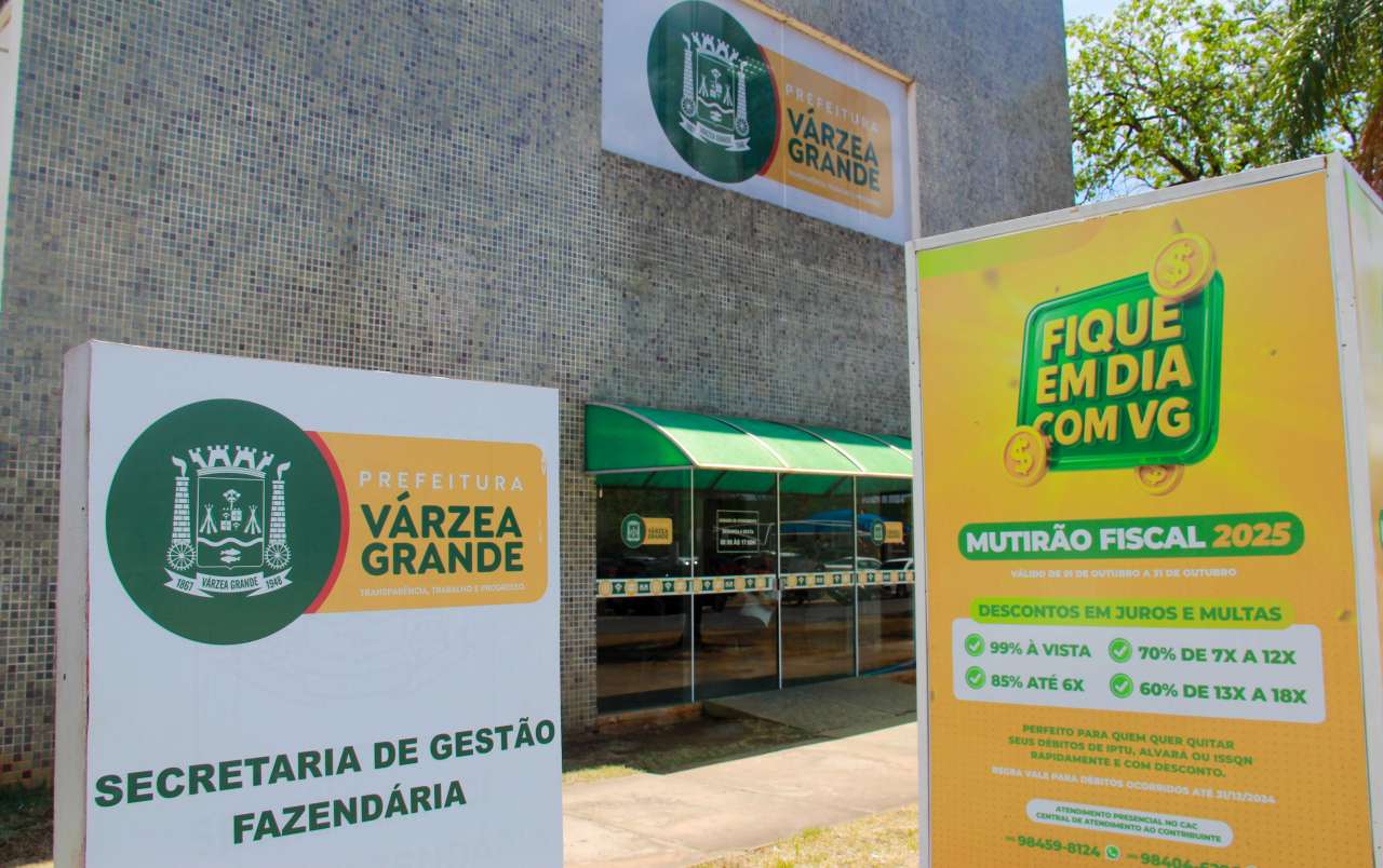 Mutirao Fiscal 2025 de Varzea Grande disponibiliza canais de atendimento online e presencial