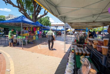 Novo publico e escolha de produtos marcam estreia de feira na Praca Ipiranga em Cuiaba