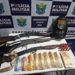 PM apreende armas e prende dois homens em Araputanga