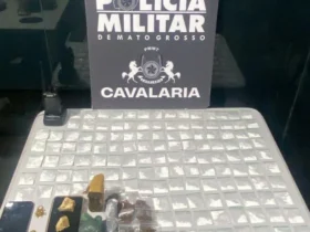 PM de Nova Mutum prende dupla com 160 porções de drogas