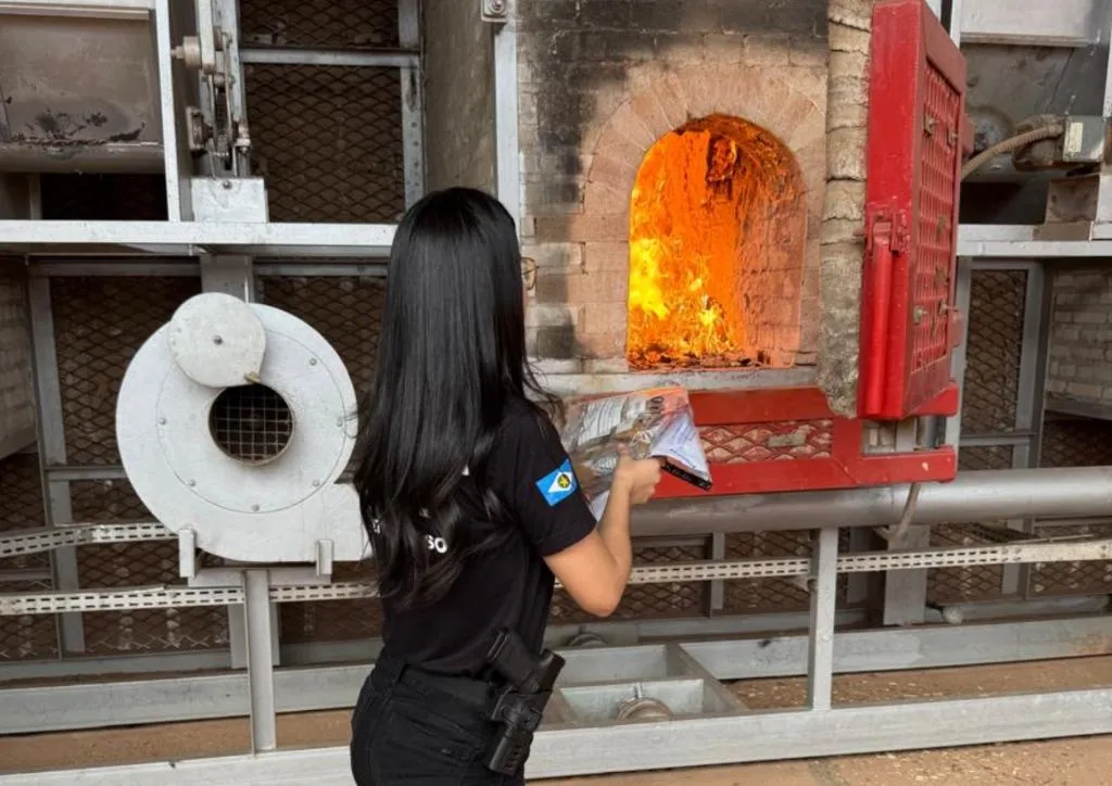 Polícia Civil incinera 36 kg de drogas apreendidas em Poxoréu