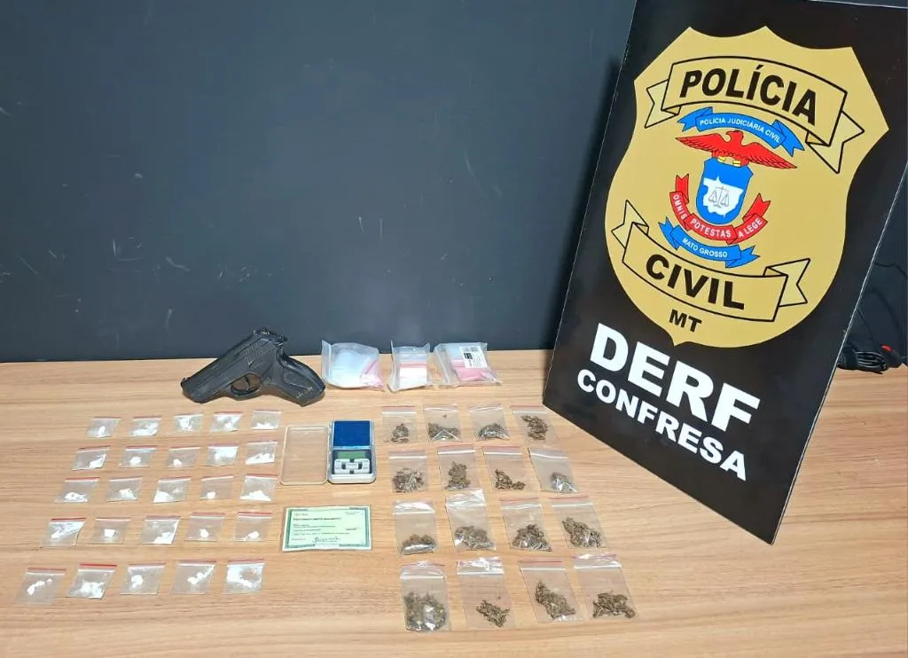 Homem é preso por tráfico de drogas em Confresa