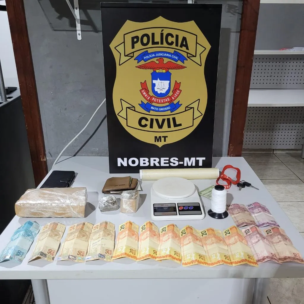 Polícia Civil prende traficantes que operavam delivery de drogas em Nobres