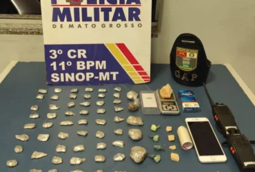 PM prende faccionados e apreende drogas em Sinop