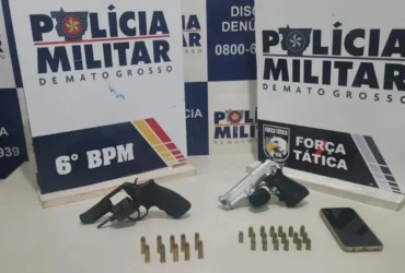 PM apreende armas e prende faccionados em Cáceres