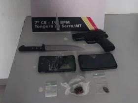 PM frustra roubo e prende dois faccionados em Tangará da Serra