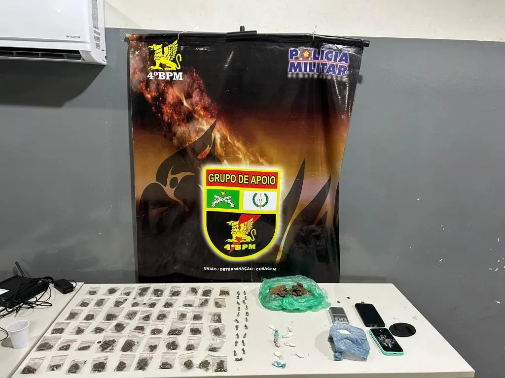 Polícia Militar prende homem por tráfico de drogas em Várzea Grande