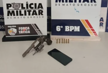 PM prende faccionados com arma em Cáceres