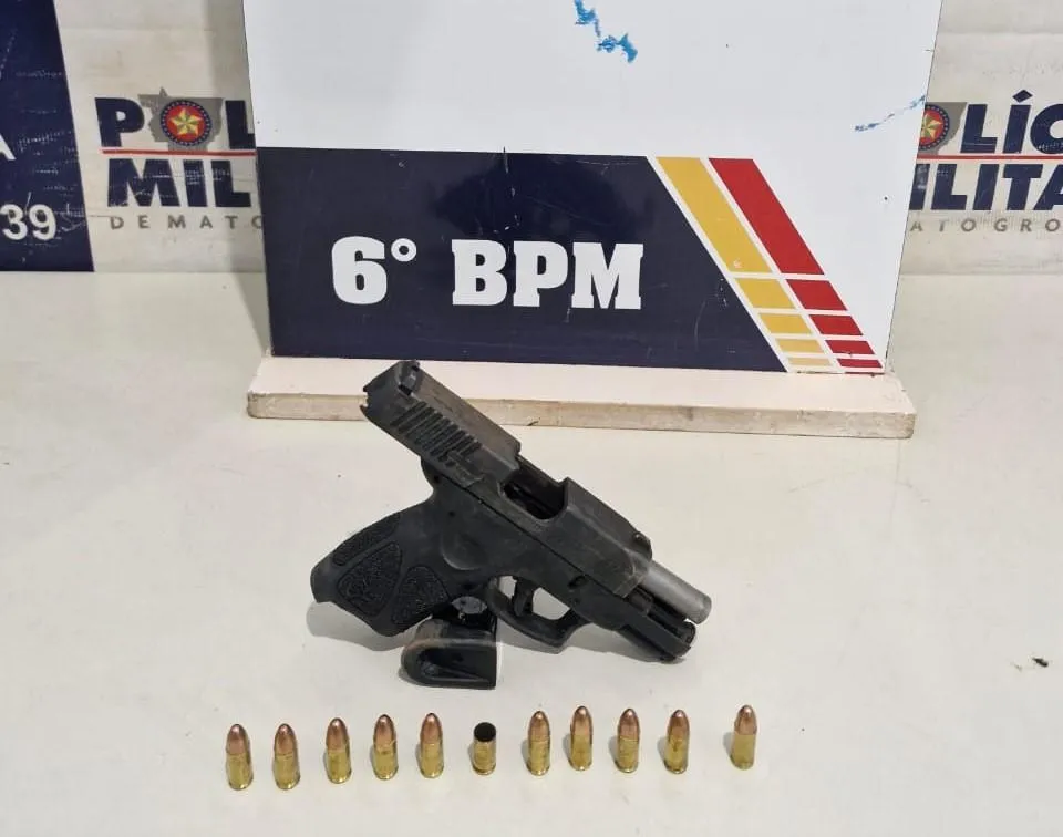 PM prende homem armado em surto psicótico em Cáceres