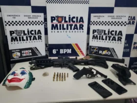 Três presos por homicídio e armas em Cáceres