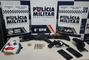 Três presos por homicídio e armas em Cáceres