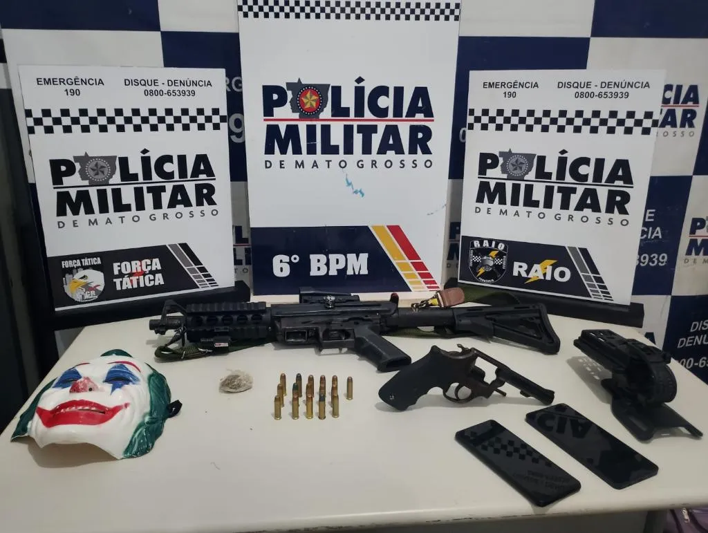 Três presos por homicídio e armas em Cáceres