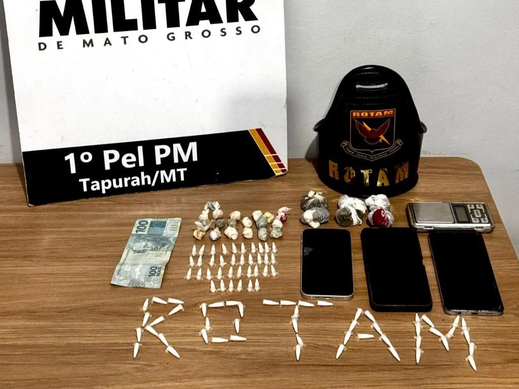 Rotam apreende adolescentes com drogas em Tapurah