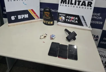 Trio é preso por tentativa de homicídio e tráfico em Cáceres