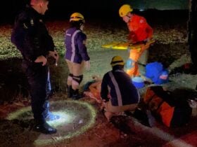 Acidente ocorreu na noite de quarta-feira (08), próximo ao trevo que dá acesso à ponte de concreto do rio Teles Pires; Corpo de Bombeiros de Lucas do Rio Verde realizou o atendimento.