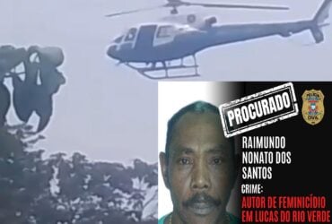 Forças de segurança intensificam buscas por autor de feminicídio em Lucas do Rio Verde