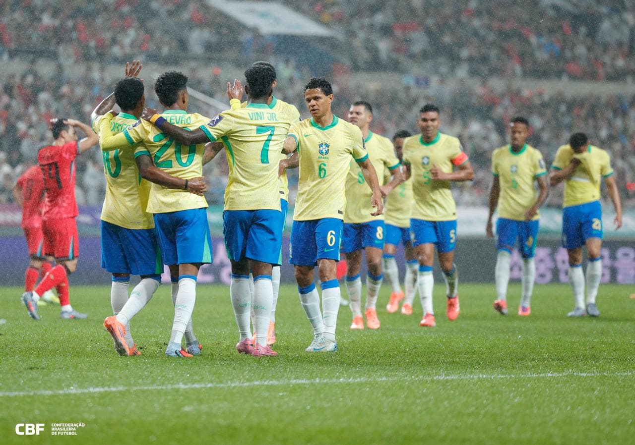 Com gols bonitos e grande atuação, Brasil goleia Coreia do Sul por 5 a 0 RAFAEL RIBEIRO/CBF