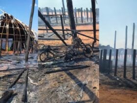 Incêndio destrói aldeia indígena em Querência, MT