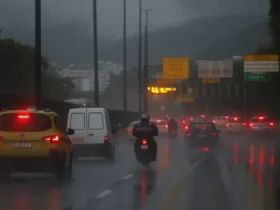 Rio tem alerta de chuva e ventos fortes nas próximas horas