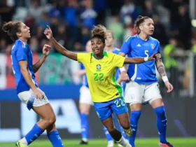 Brasil mantém hegemonia com vitória sobre a Itália no futebol feminino
