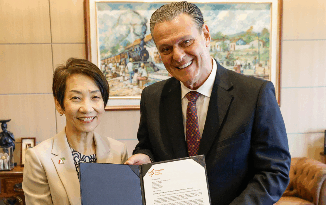 Ministro Fávaro reforça parceria com Singapura e amplia cooperação comercial e agroambiental