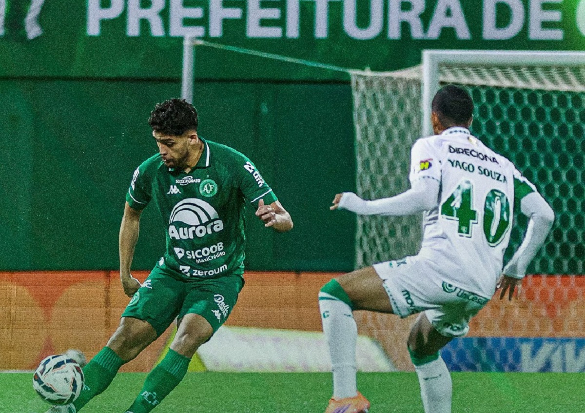 Lance do jogo entre Chapecoense x América-MG. Imagem: ACF