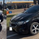 Colisão entre dois veículos interdita trecho da BR-163 e causa congestionamento em Lucas do Rio Verde