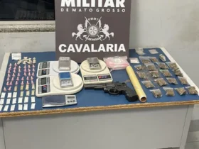 Cavalaria da PM prende dupla por tráfico em Sinop