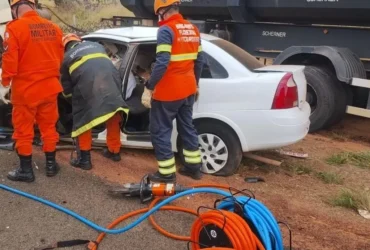 Acidente na MT-100 deixa duas vítimas em Alto Araguaia