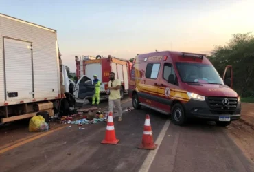 Resgate na BR-163 mobiliza Bombeiros após acidente grave