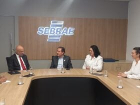 Gestores do SebraeMT abordam conexão entre os países durante visita do embaixador da Índia à sede do Sebrae, em Cuiabá