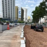 Obras do BRT avançam em Cuiabá com drenagem e asfalto