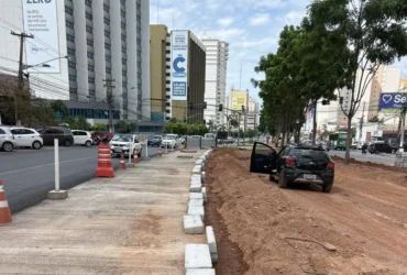 Obras do BRT avançam em Cuiabá com drenagem e asfalto