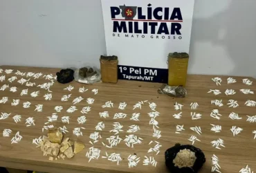 PM apreende mais de 1,1 mil porções de drogas em Tapurah
