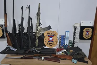 Polícia Civil apreende arsenal com 11 armas em Itanhangá