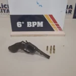 PM detém adolescente apreendido com revólver em Cáceres