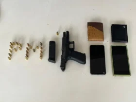 PM prende dupla com pistola e munições em Conquista d’Oeste