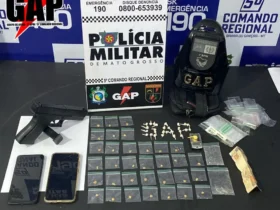 PM prende trio com drogas e simulacro em Barra do Garças