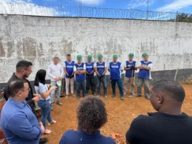 Reeducandos erguem espaço educacional prisional em Chapada