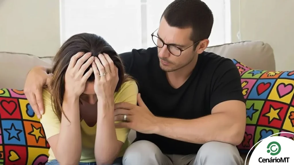 Relacionamento, casal conversando