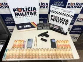 Rotam prende suspeito por porte ilegal de arma de fogo em Cáceres